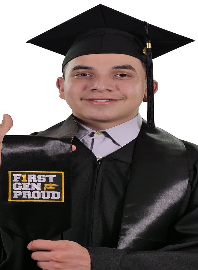CLERKMANS Unisex First Generation Graduation Stoles, Fits All Body Types, Embroidered First Gen Proud Patch - Image 2